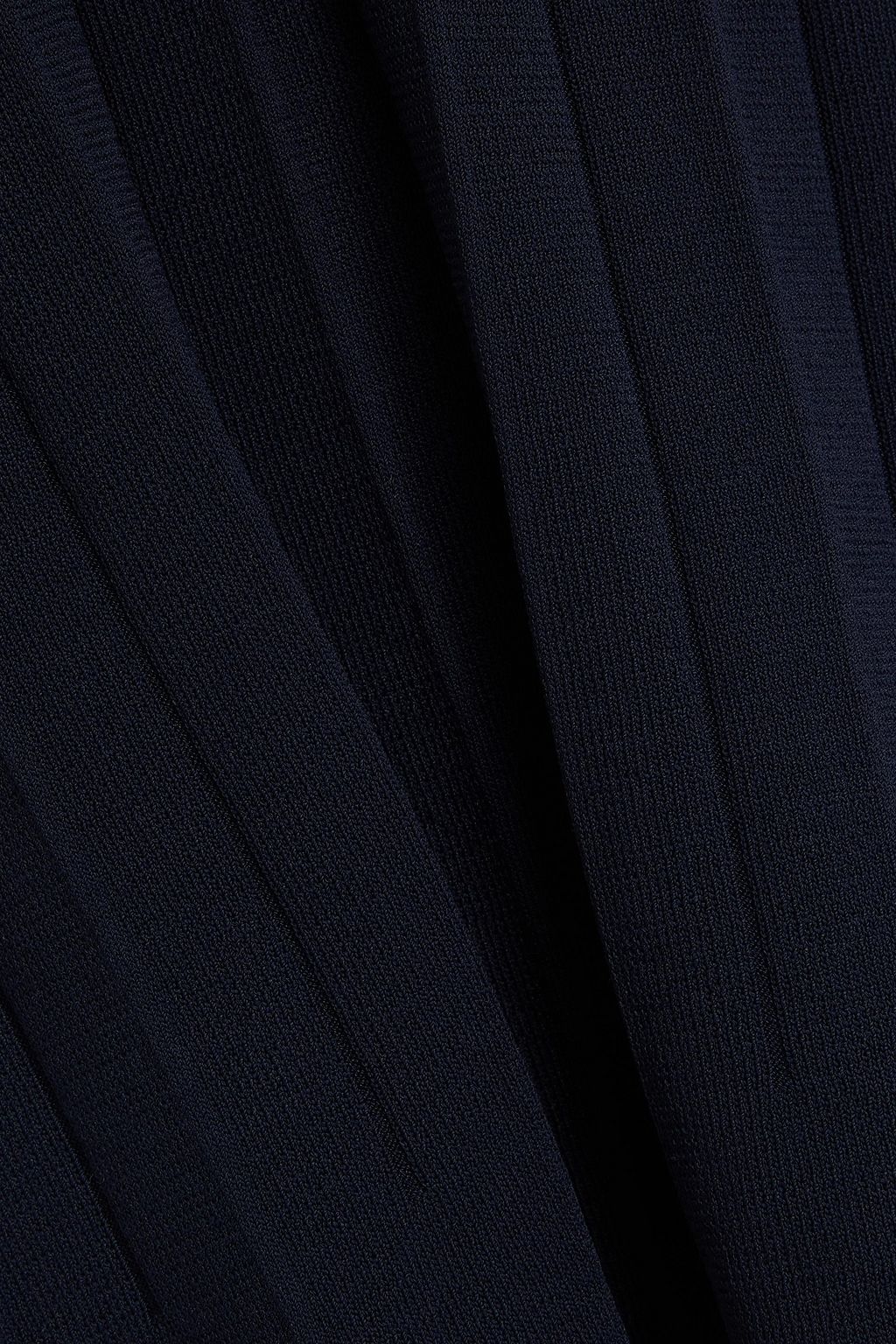 JOSEPH Ribbed-knit polo shirt
