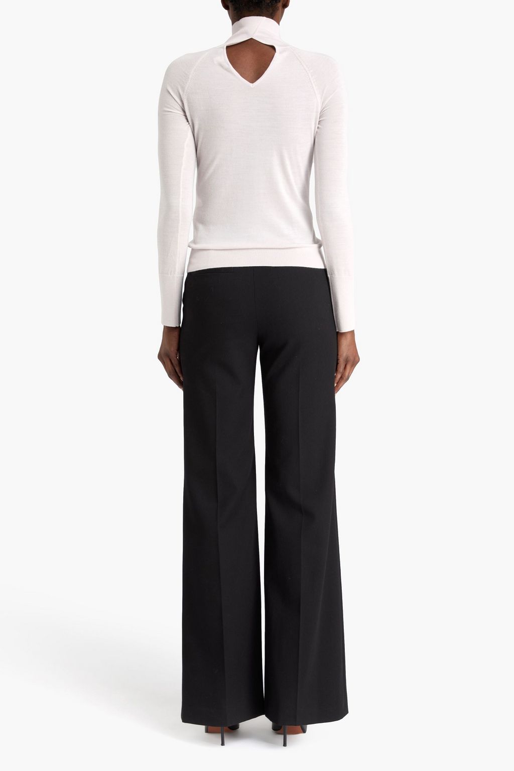 ALAÏA Cutout wool turtleneck sweater