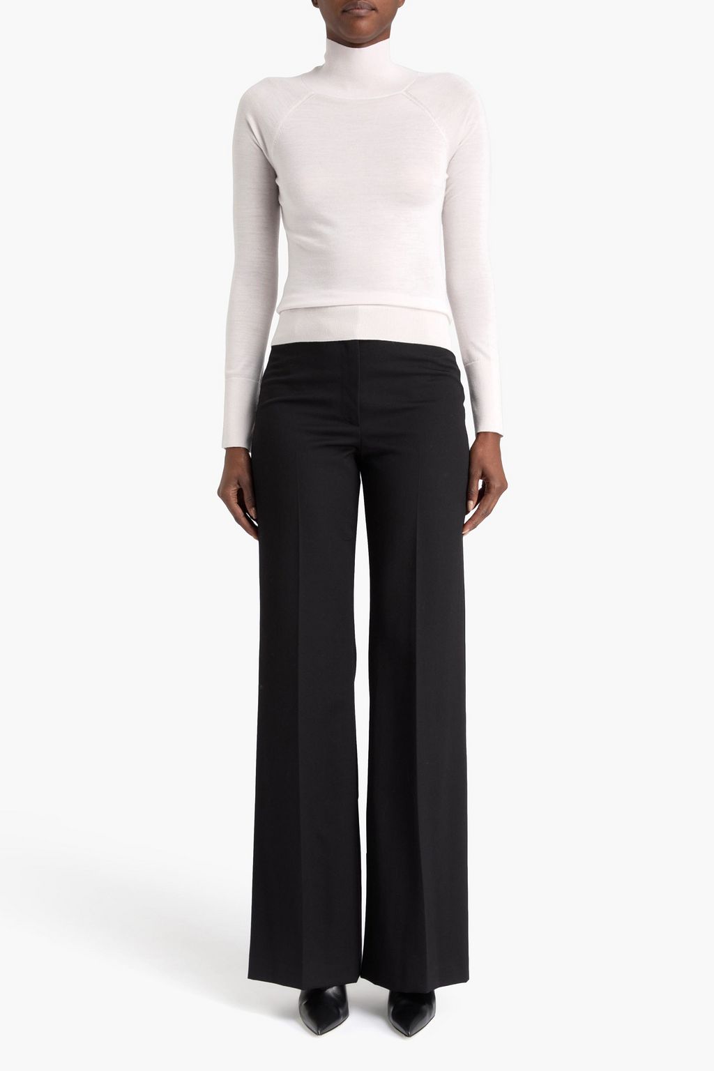 ALAÏA Cutout wool turtleneck sweater