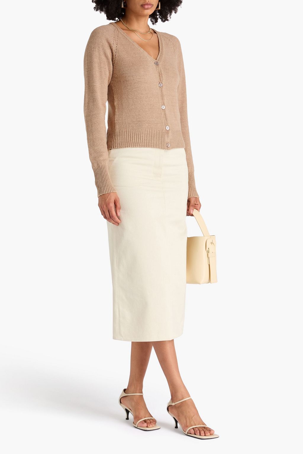 JOSEPH Linen-blend cardigan