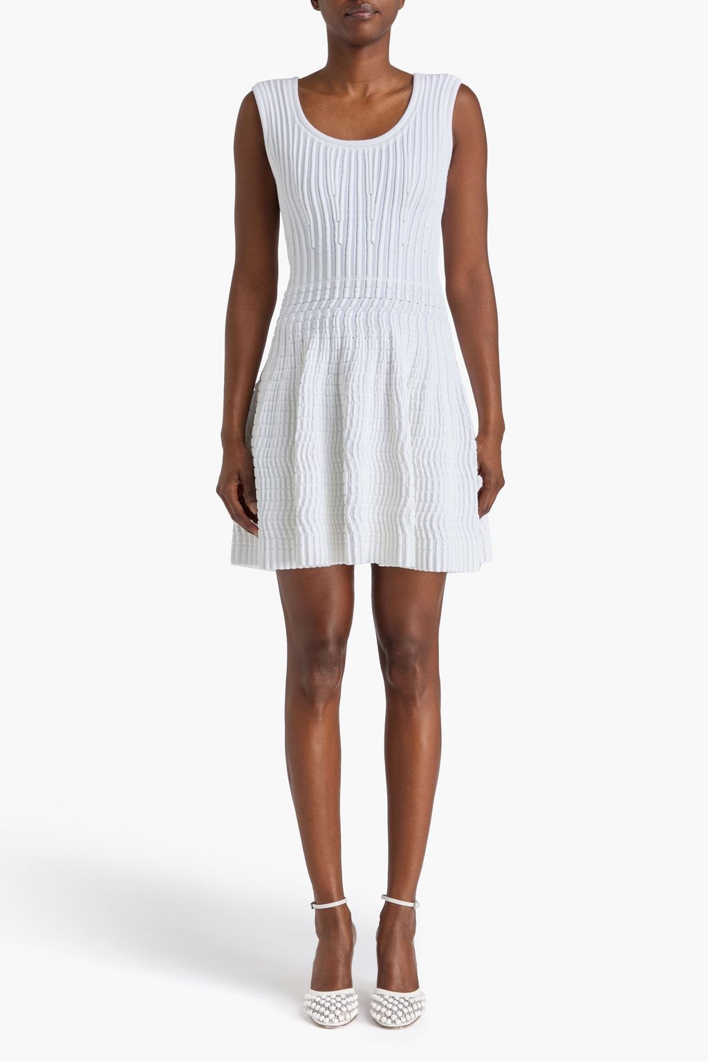 ALAÏA Ribbed-knit mini dress