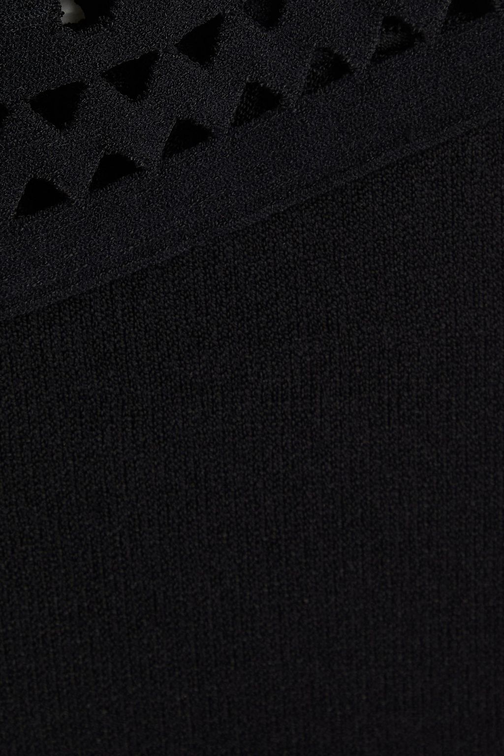 ALAÏA Vienne pointelle-trimmed knitted leggings