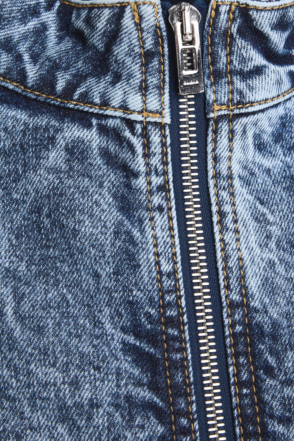 ALAÏA Acid-wash denim jacket