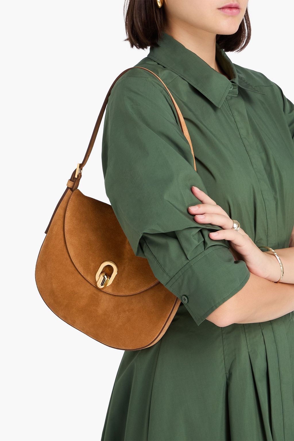 SAVETTE Suede shoulder bag