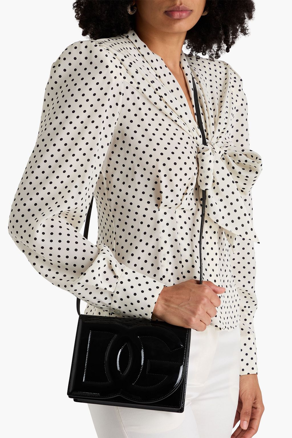 DOLCE&GABBANA Patent-leather cross-body bag