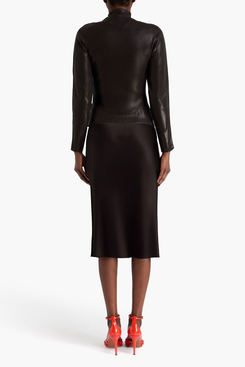 ALAÏA Stretch-knit turtleneck sweater