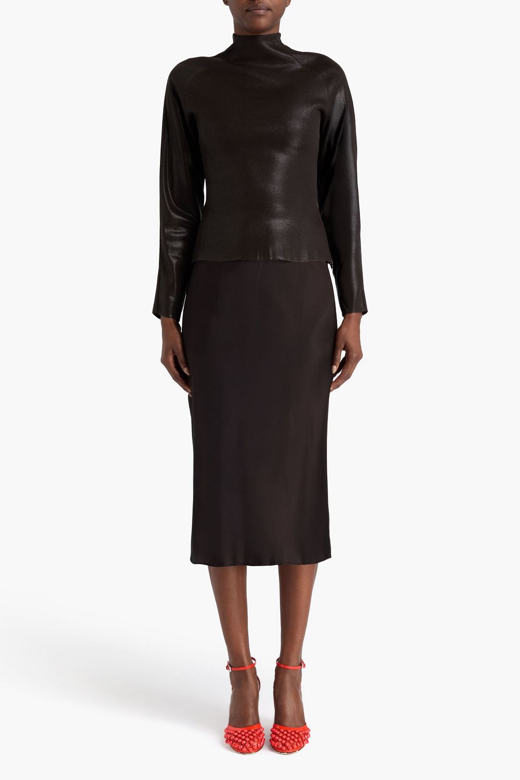 ALAÏA Stretch-knit turtleneck sweater