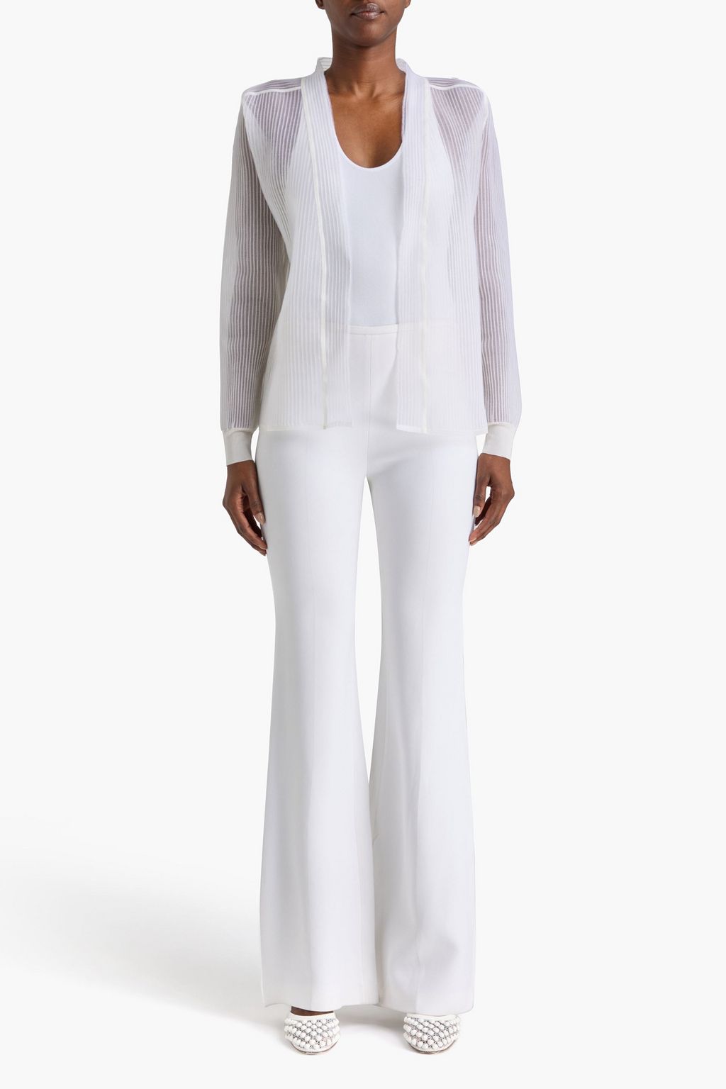 ALAÏA Ribbed-knit cardigan