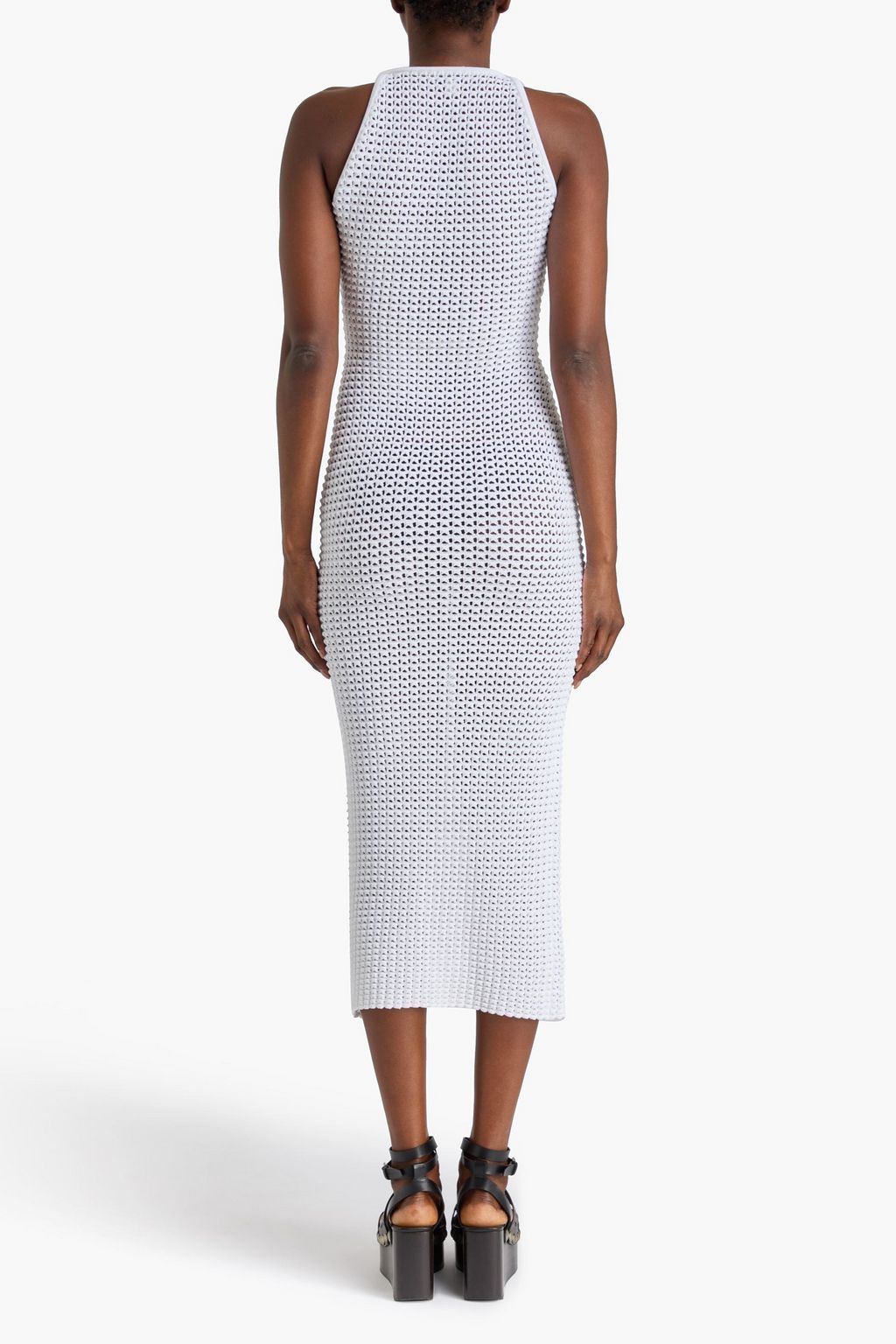 ALAÏA ワッフルニット ミディワンピース