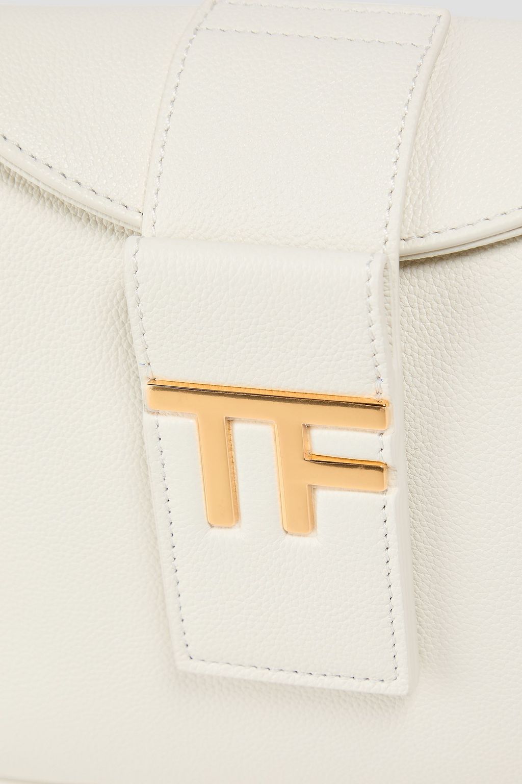 TOM FORD ペブル加工レザー ショルダーバッグ