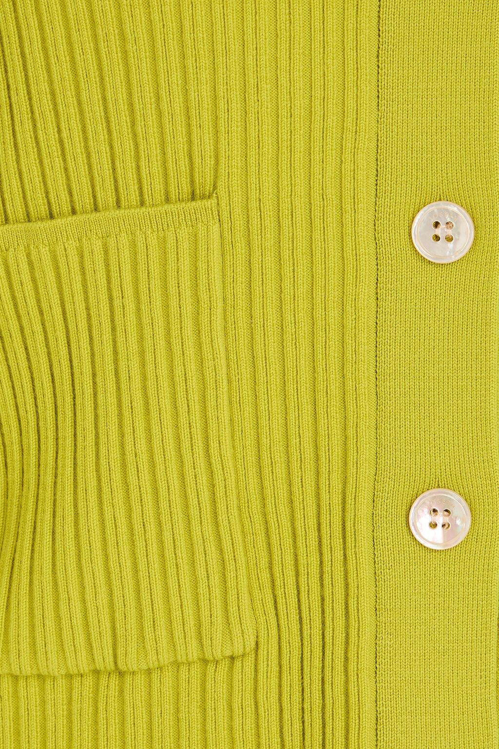 JOSEPH Ribbed merino wool cardigan