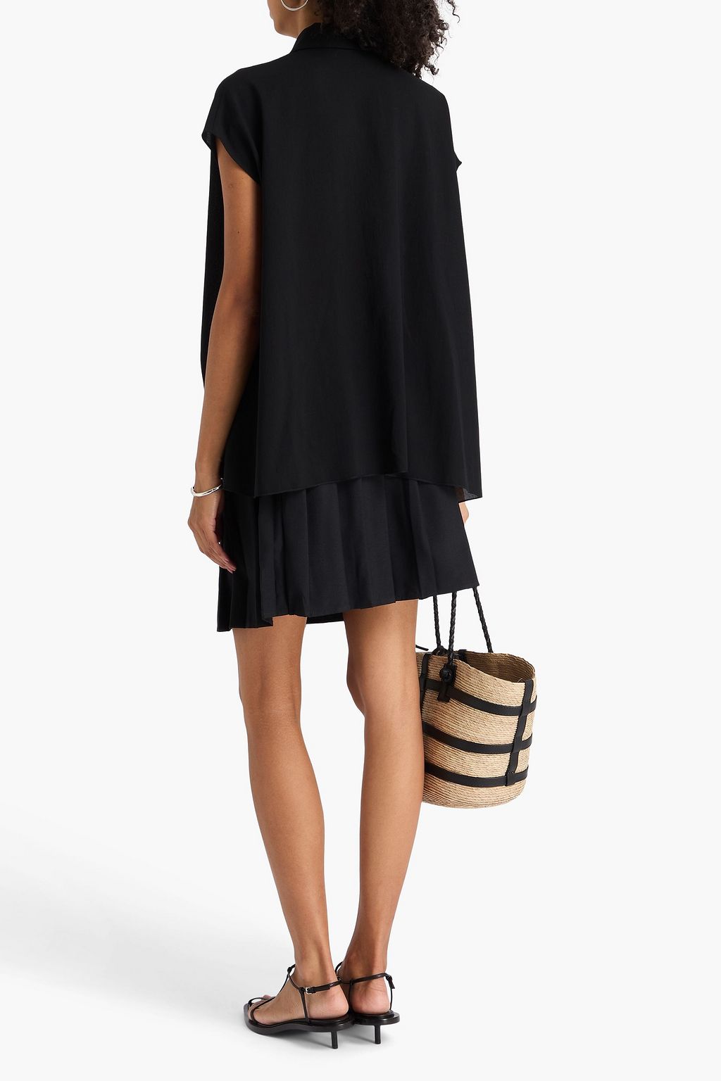 JOSEPH Antin pleated crepe top