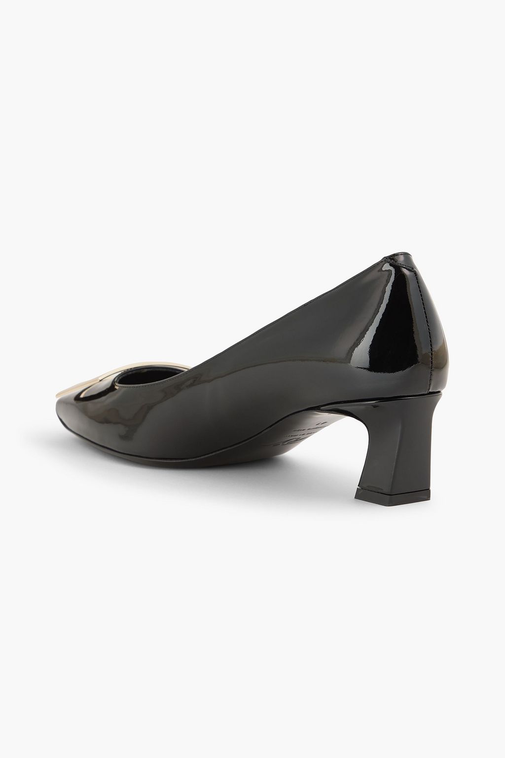ROGER VIVIER Trompette buckle-embellished patent-leather pumps