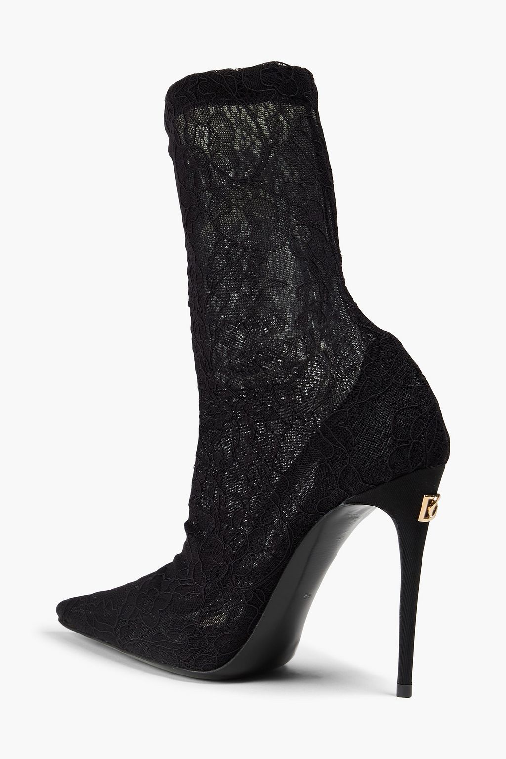 DOLCE&GABBANA ストレッチレース ソックブーツ