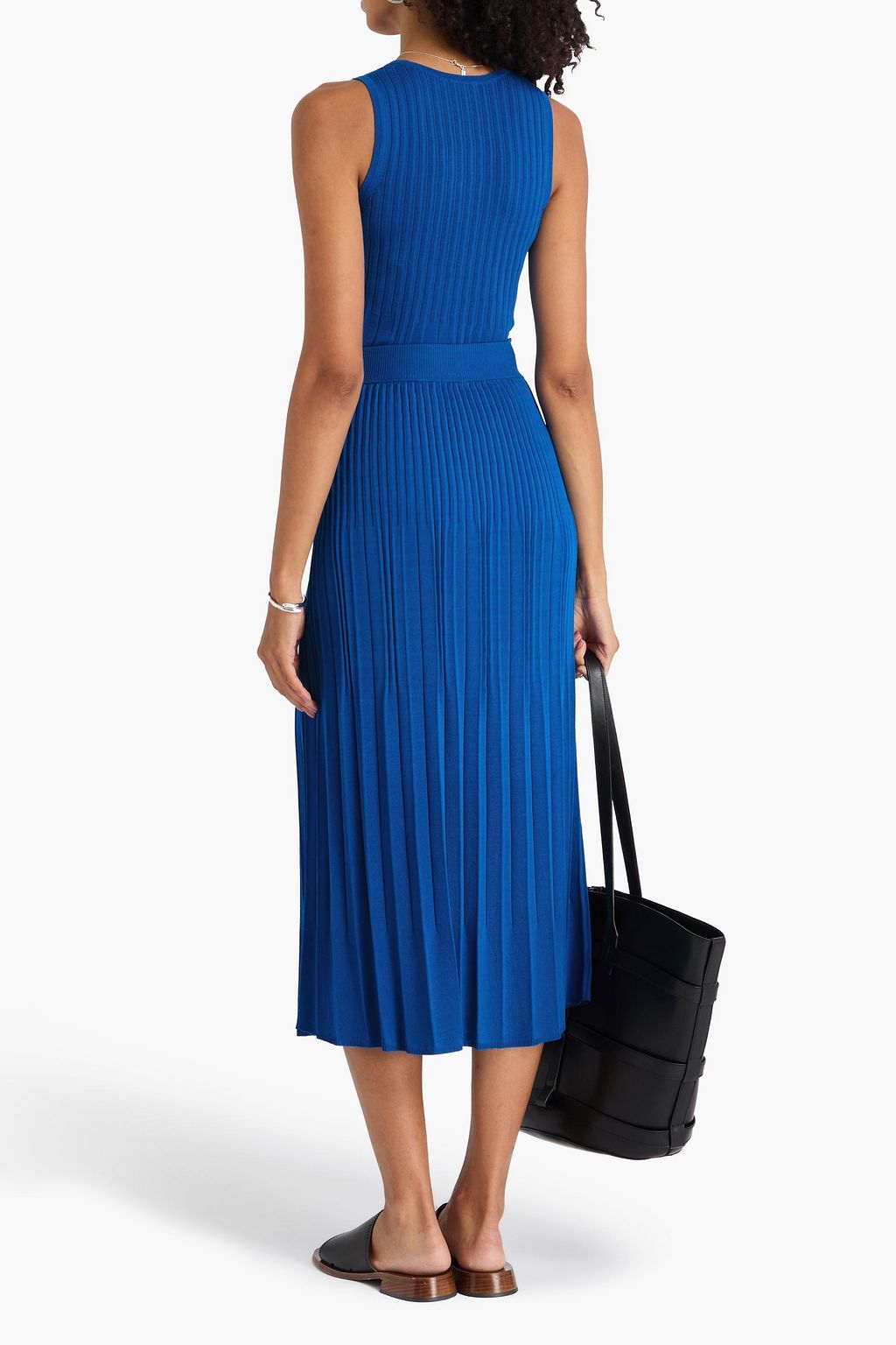 JOSEPH Ribbed-knit midi skirt