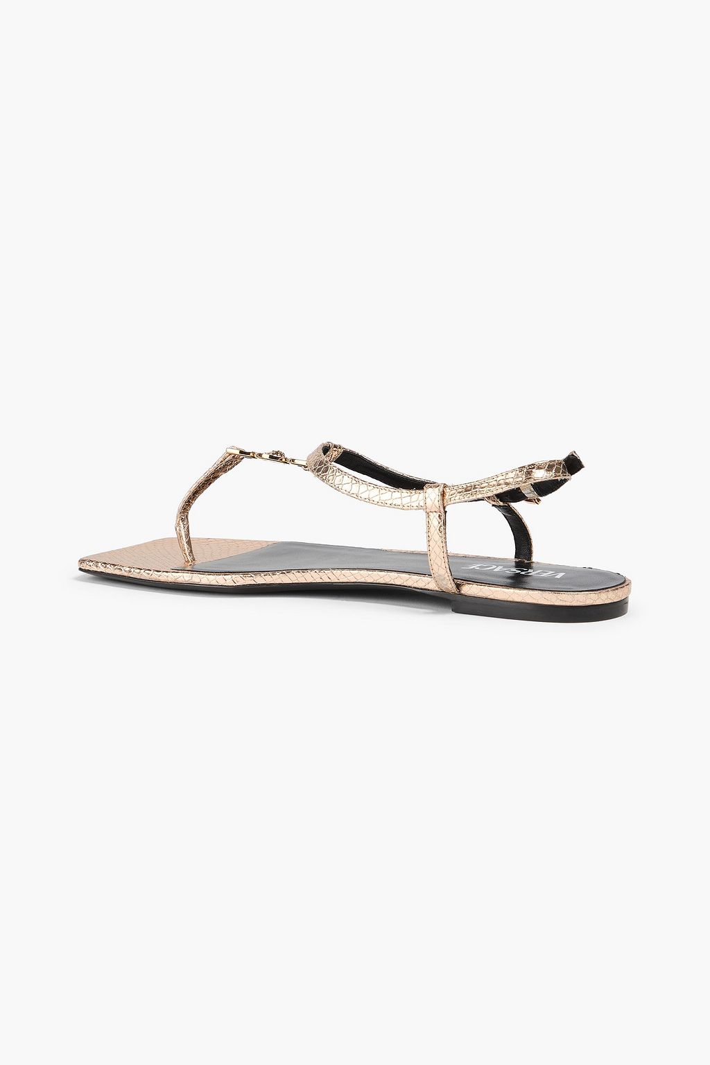 VERSACE Medusa '95 metallic snake-effect leather sandals