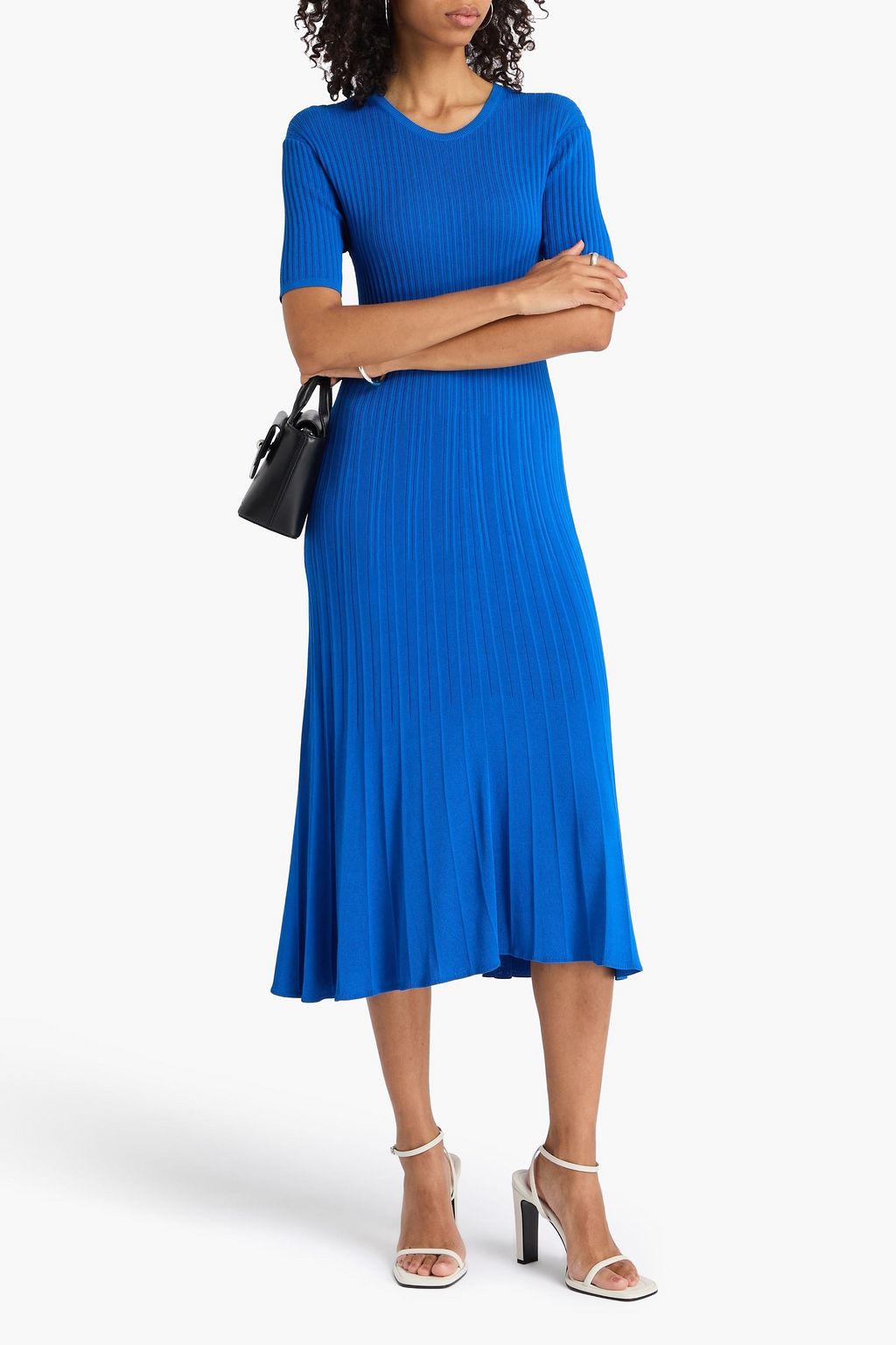 JOSEPH Ribbed-knit midi dress
