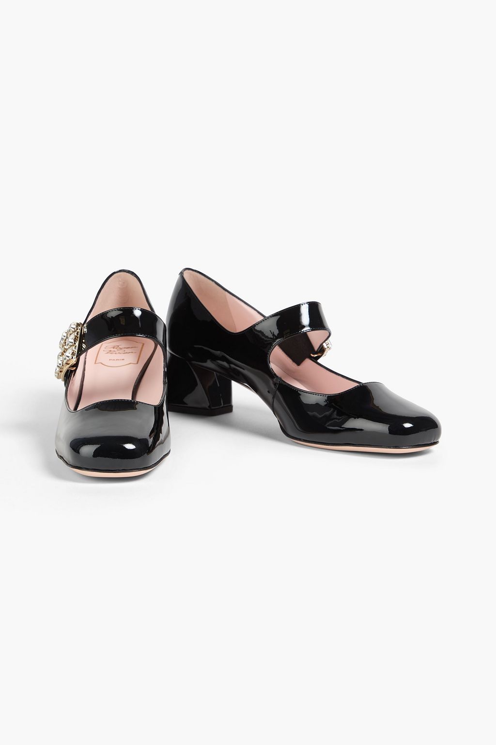 ROGER VIVIER Mary-Jane-Pumps „Tres Vivier“ aus Lackleder mit Verzierung