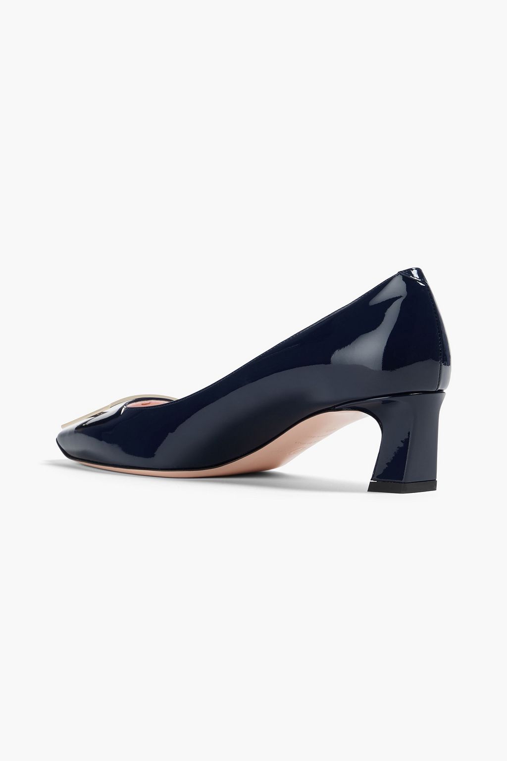 ROGER VIVIER Trompette buckle-embellished patent-leather pumps