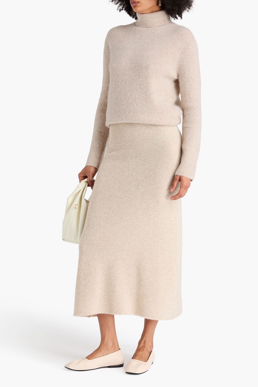 JOSEPH Donegal knitted turtleneck sweater