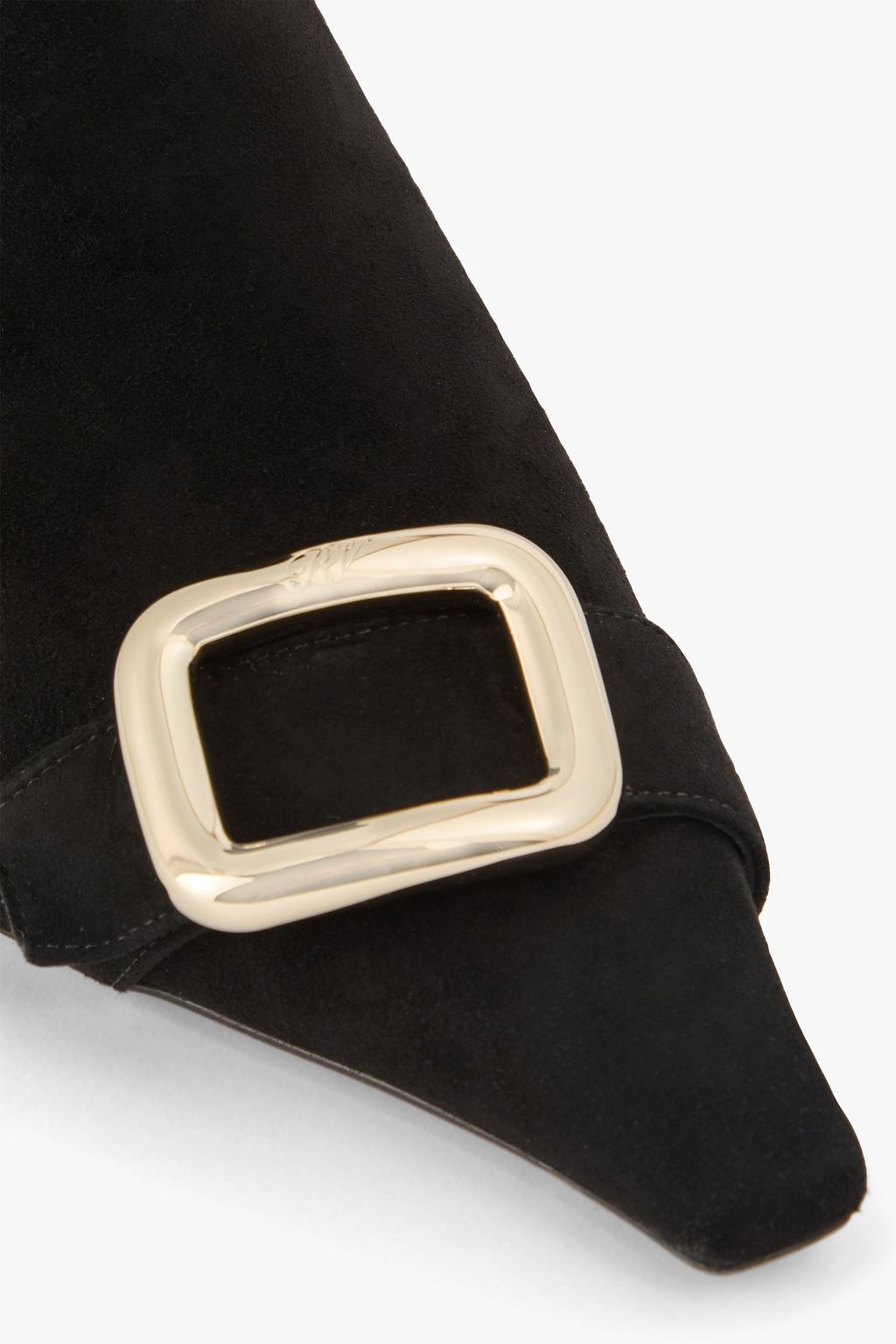 ROGER VIVIER 버클 장식 스웨이드 앵클 부츠