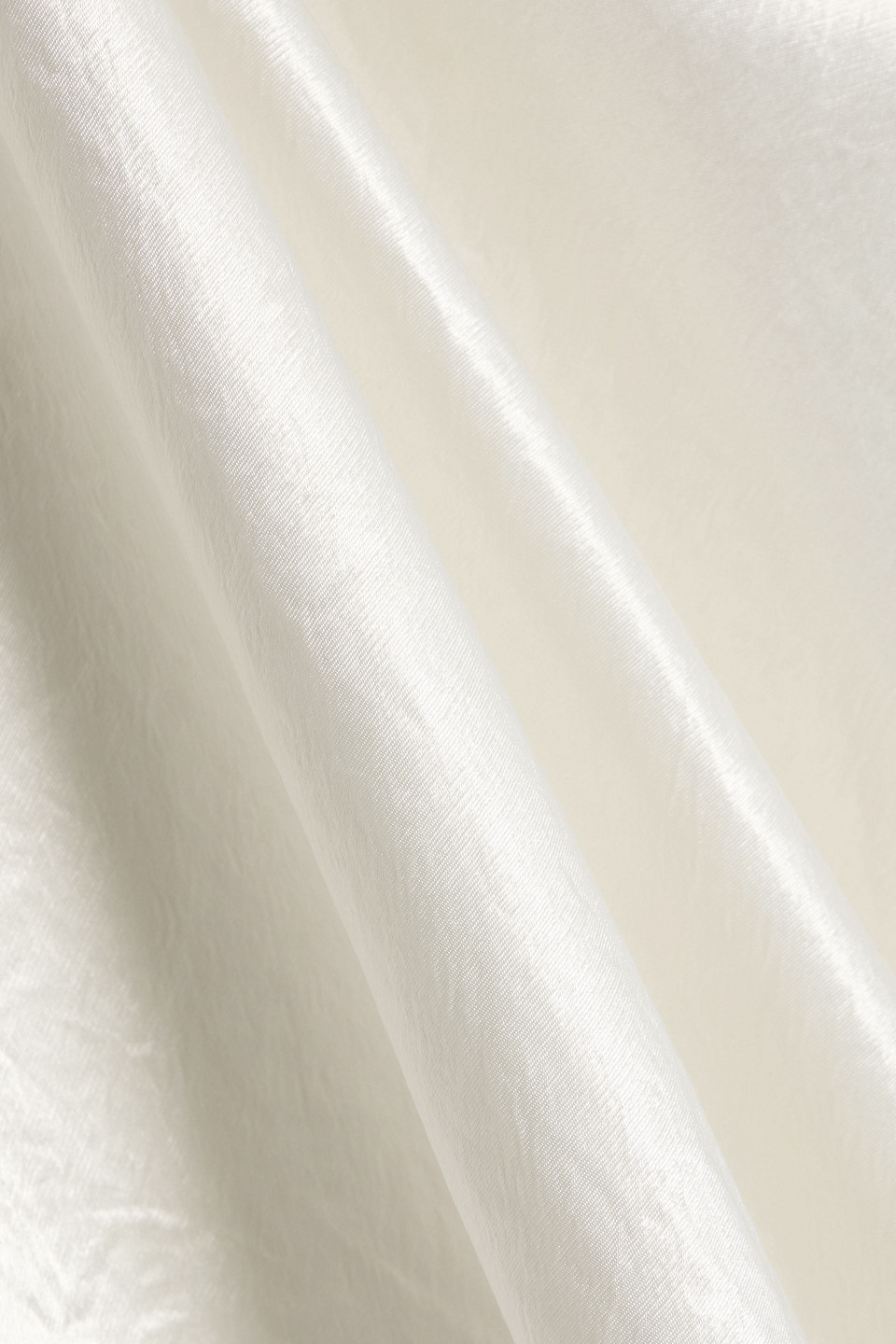 Max Mara Talete Crinkled-satin Midi Dress In White