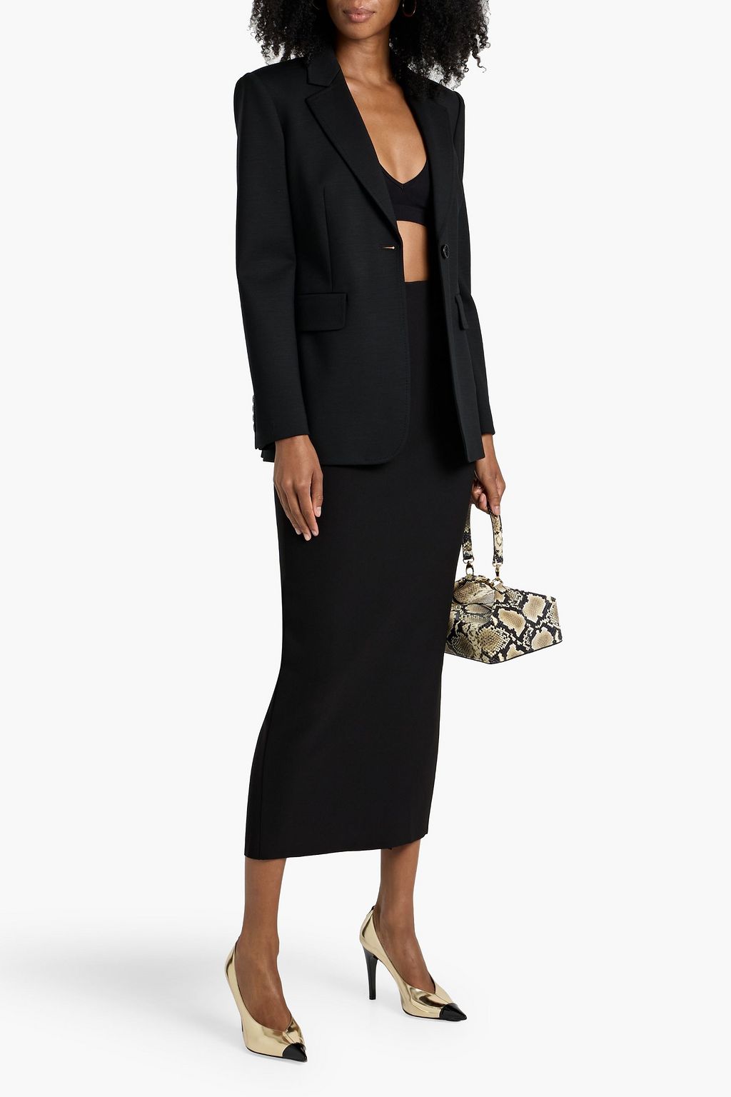 MAX MARA Serio wool-blend jersey blazer