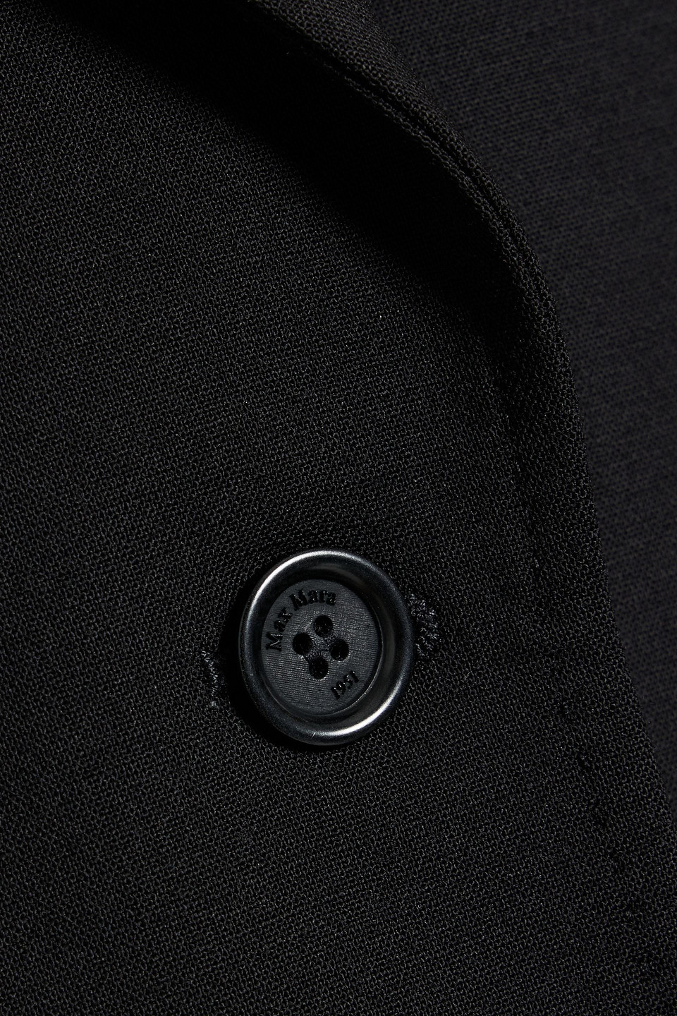 Max Mara Suez Wool-blend Blazer In Black