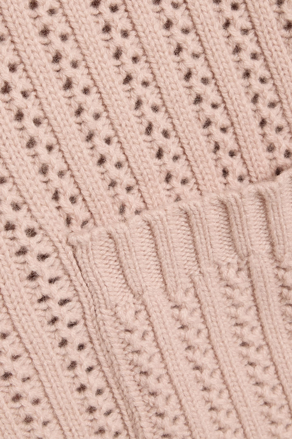 Max Mara Balzac Pointelle-knit Wool And Cashmere-blend Cardigan In Pink