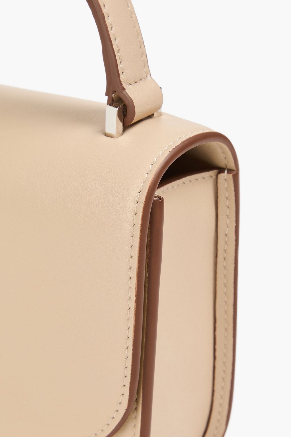 SAVETTE حقيبة توت توندو صغيرة من الجلد