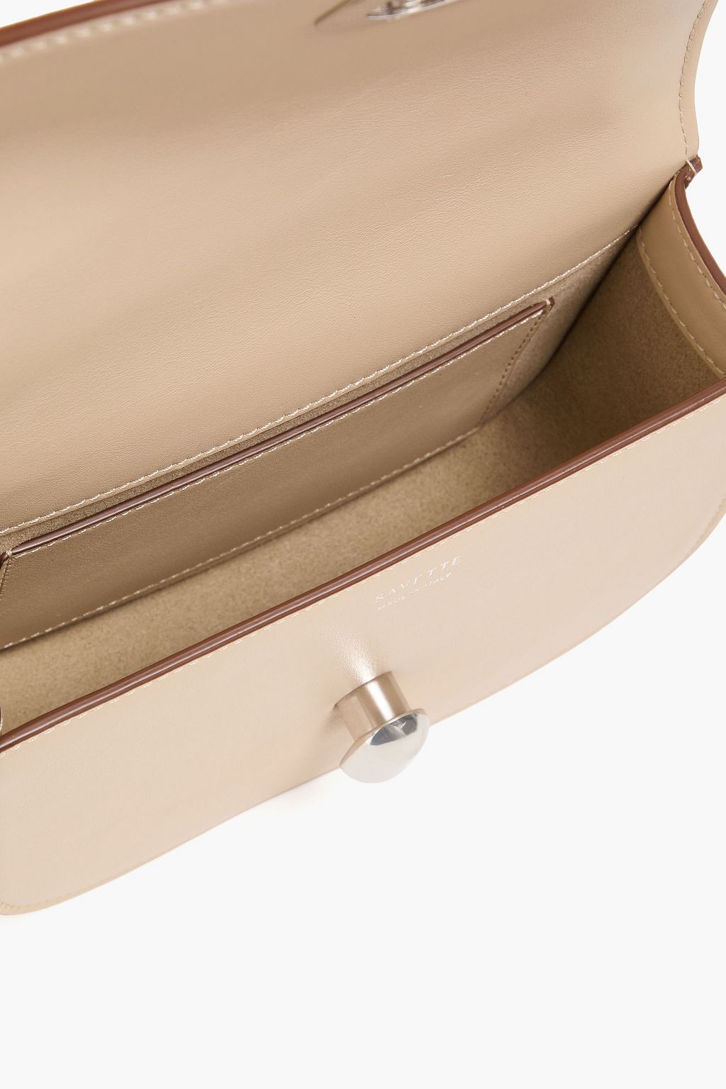 SAVETTE حقيبة توت توندو صغيرة من الجلد