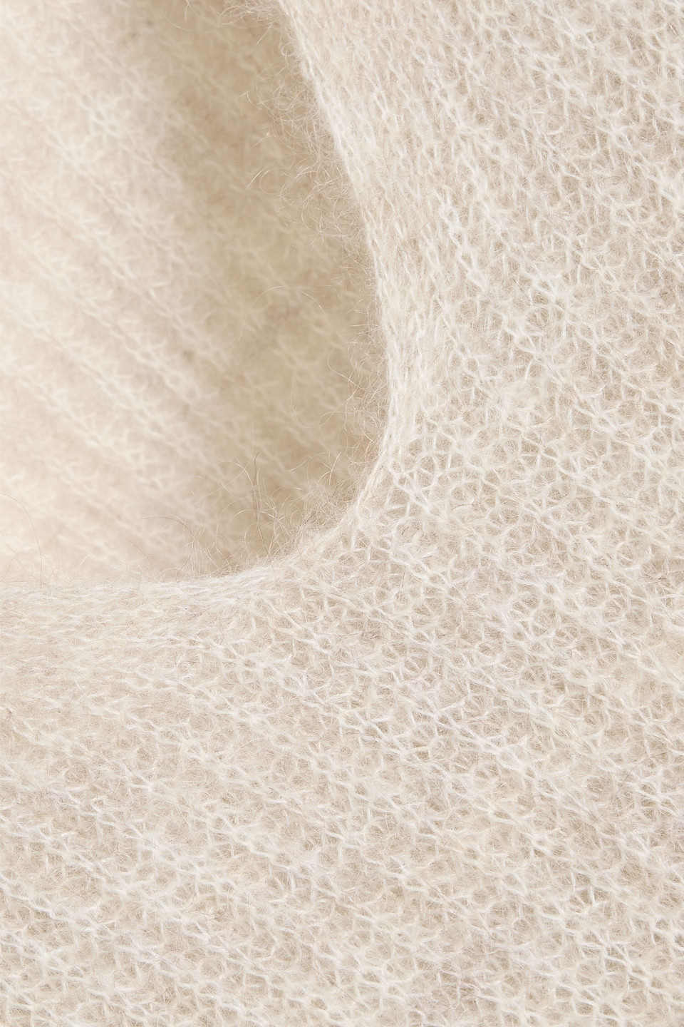 Max Mara Long-sleeved Wool Sweater In Neutral