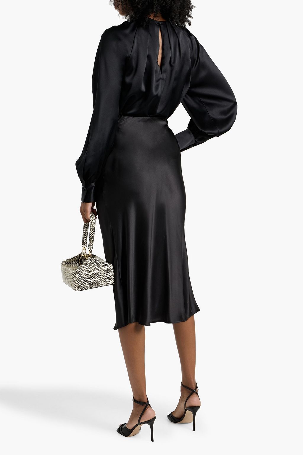 MAX MARA Key twisted silk-satin blouse