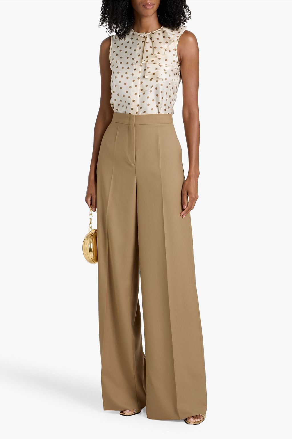 MAX MARA Senna wool-twill wide-leg pants
