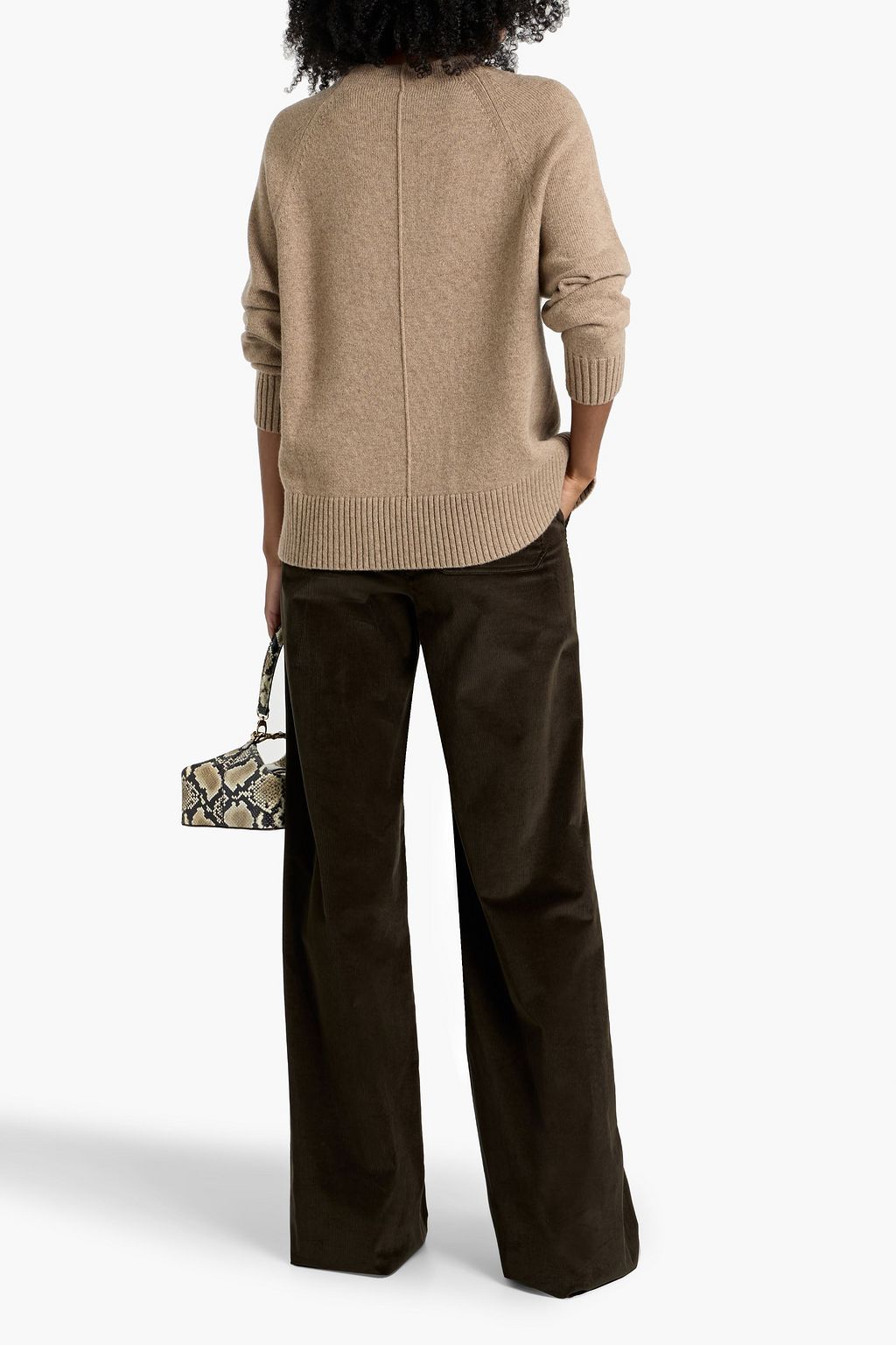 MAX MARA Tritone cotton-blend corduroy wide-leg pants | THE
