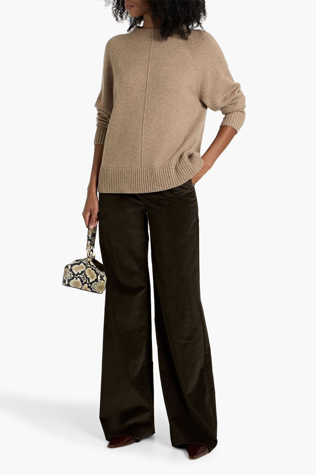 【関税＆送料込み】Max Mara Tritone Corduroy Trousers MAX MARA Tritone cotton-blend corduroy wide-leg pants | THE