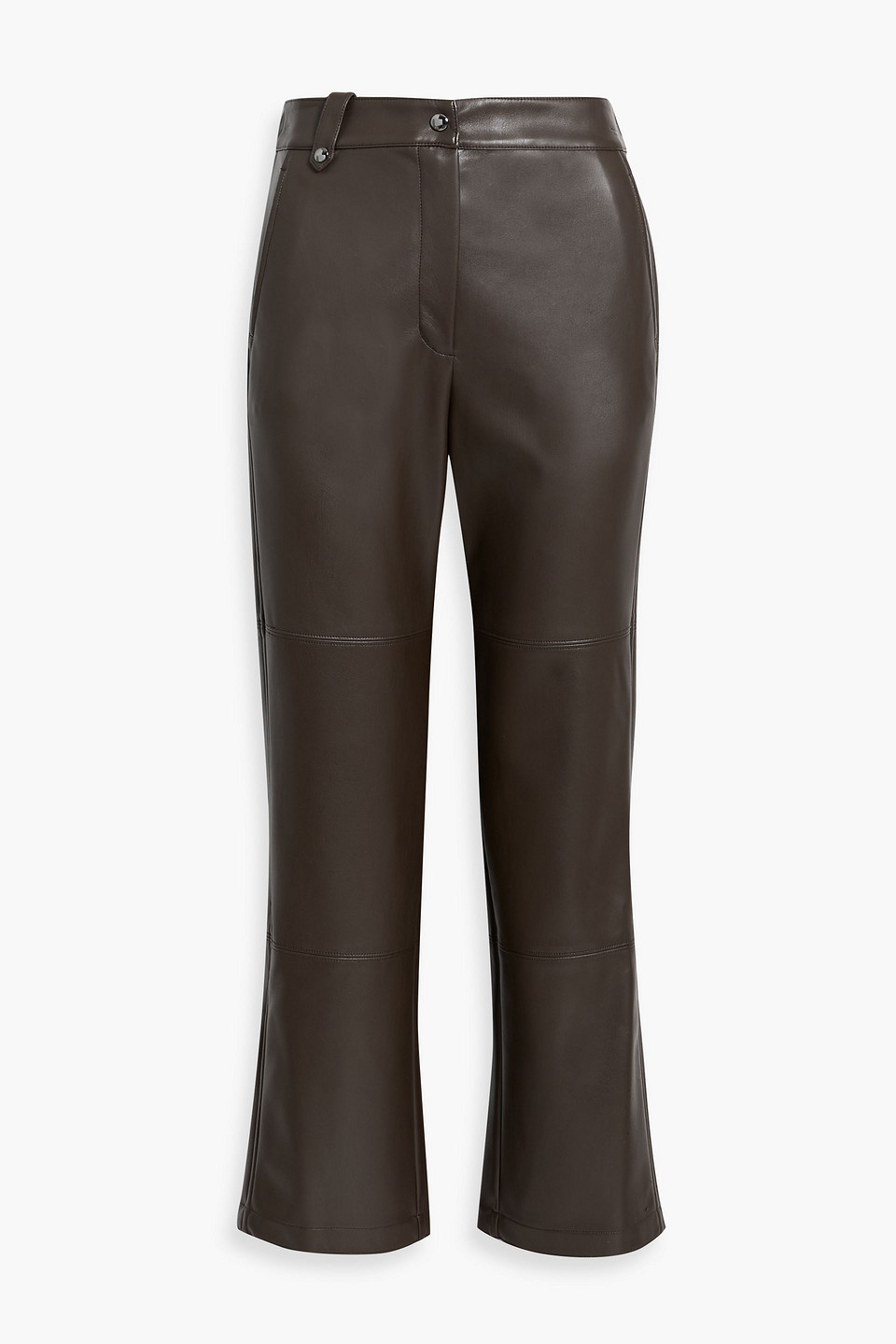 Max Mara Struzzo Straight-leg Pants In Brown