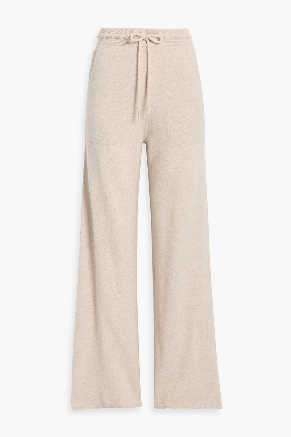 Max Mara Rino Wool And Cashmere-blend Wide-leg Pants In Neutral