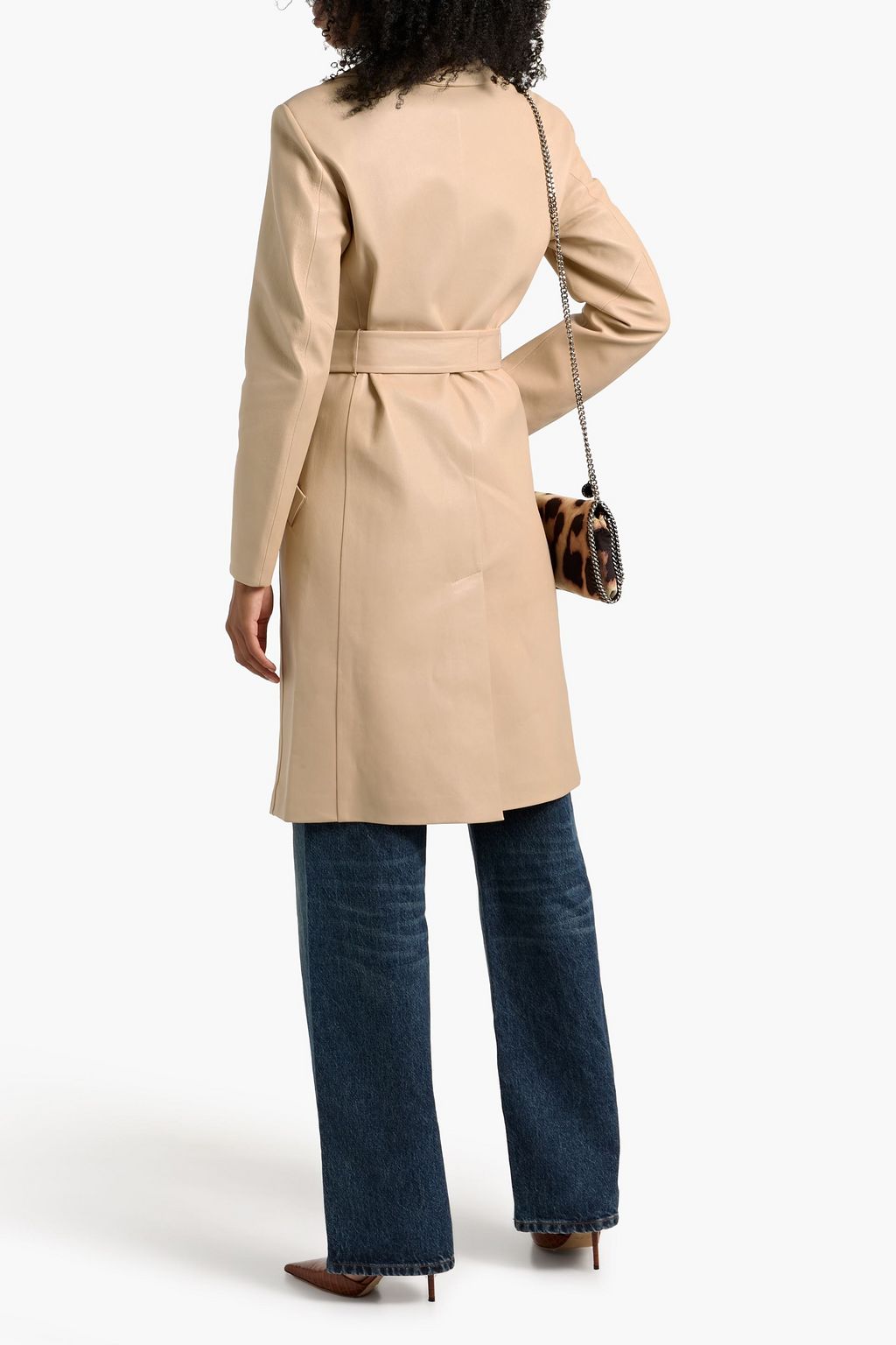 SPORTMAX Giostra leather trench coat