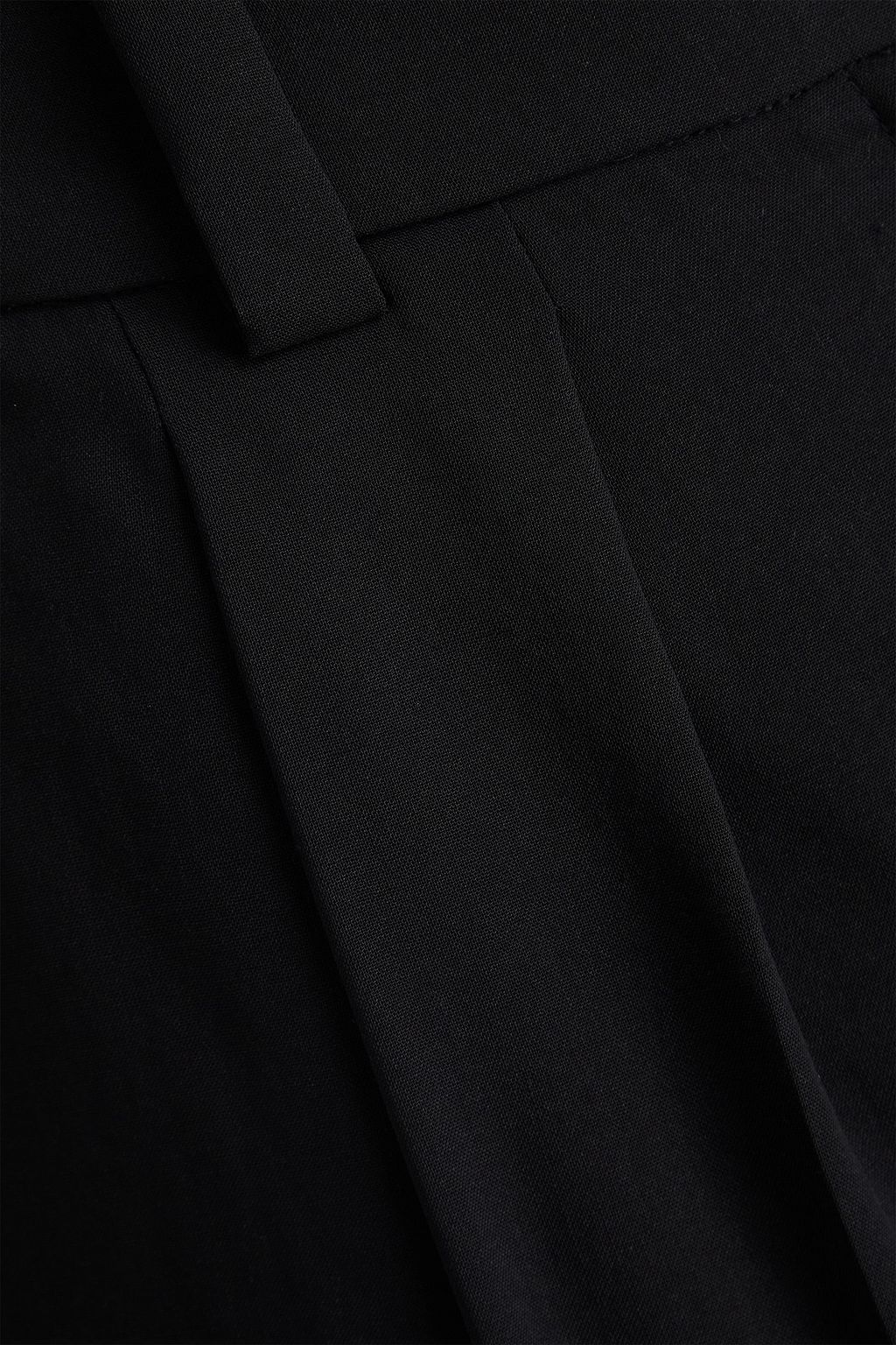 JOSEPH Forest pleated wool-blend crepe wide-leg pants