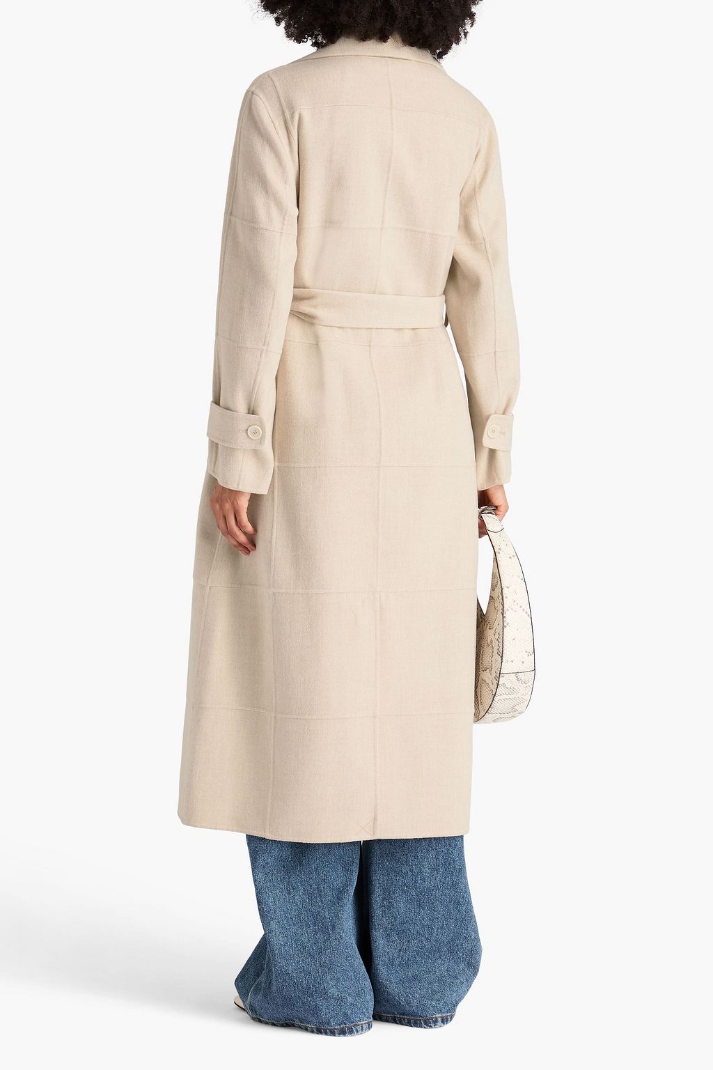 JOSEPH Merton double-breasted wool and silk-blend felt coat
