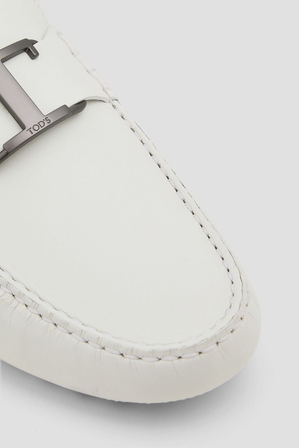 TOD'S Embellished leather driving shoes