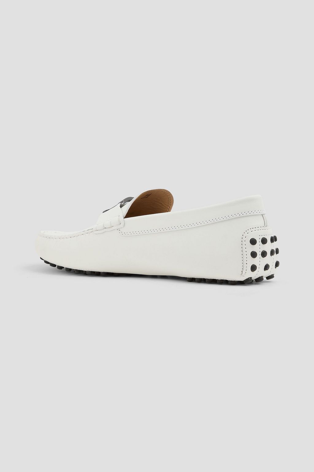 TOD'S Embellished leather driving shoes