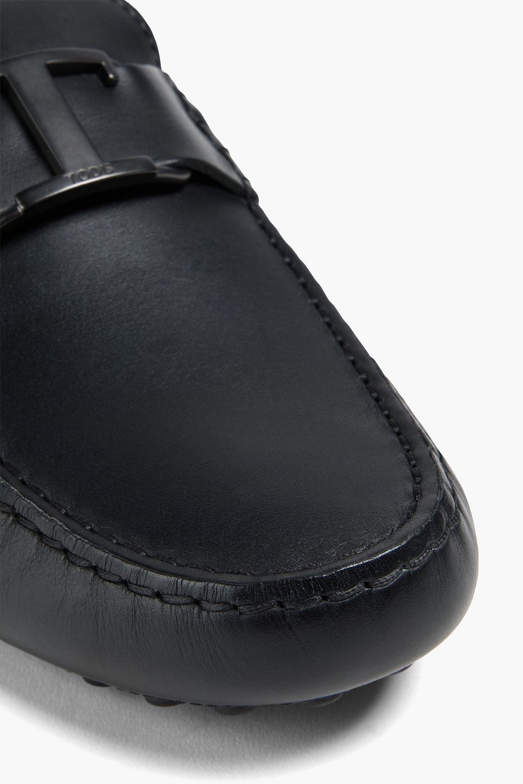 TOD'S Embellished leather driving shoes