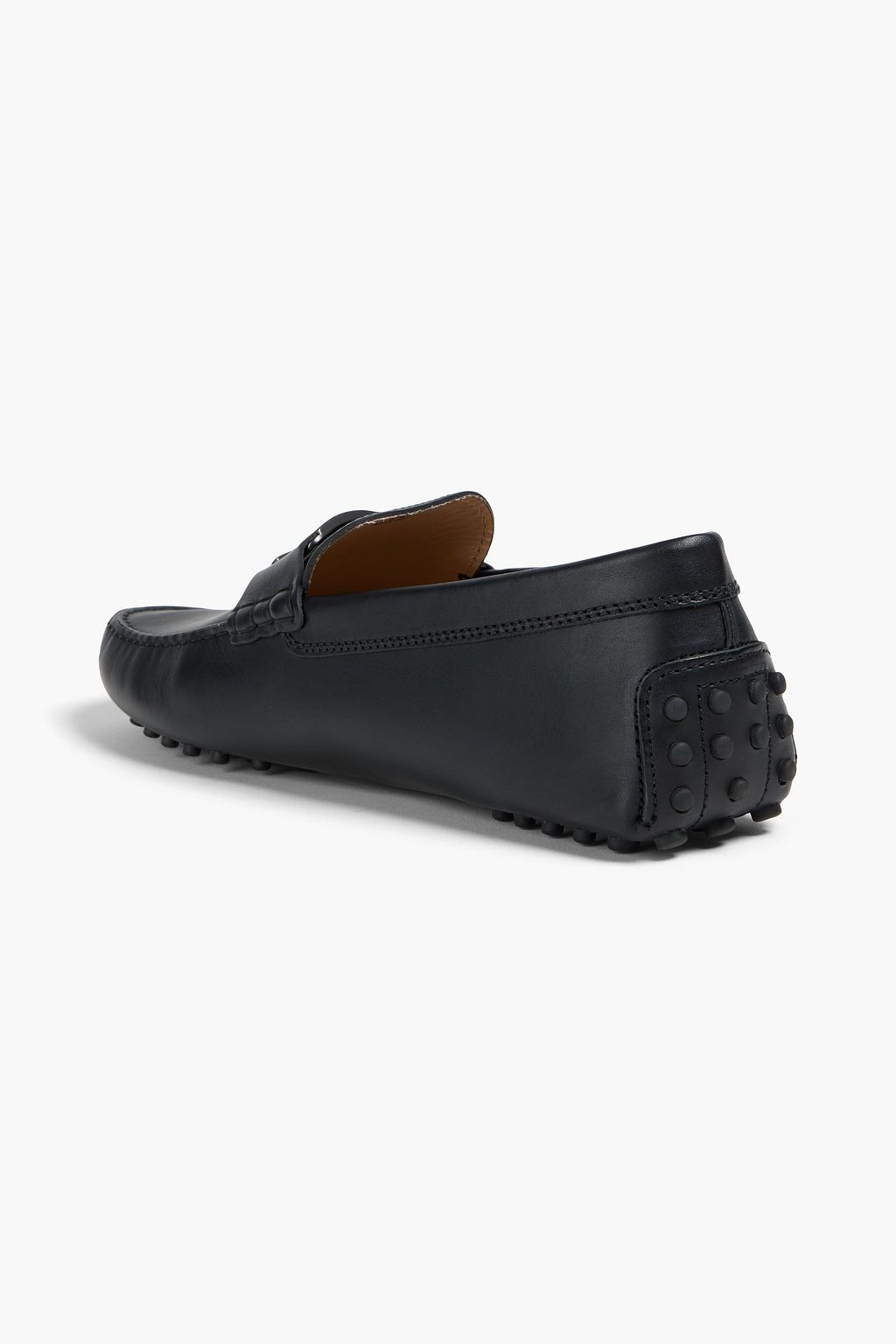 TOD'S Embellished leather driving shoes