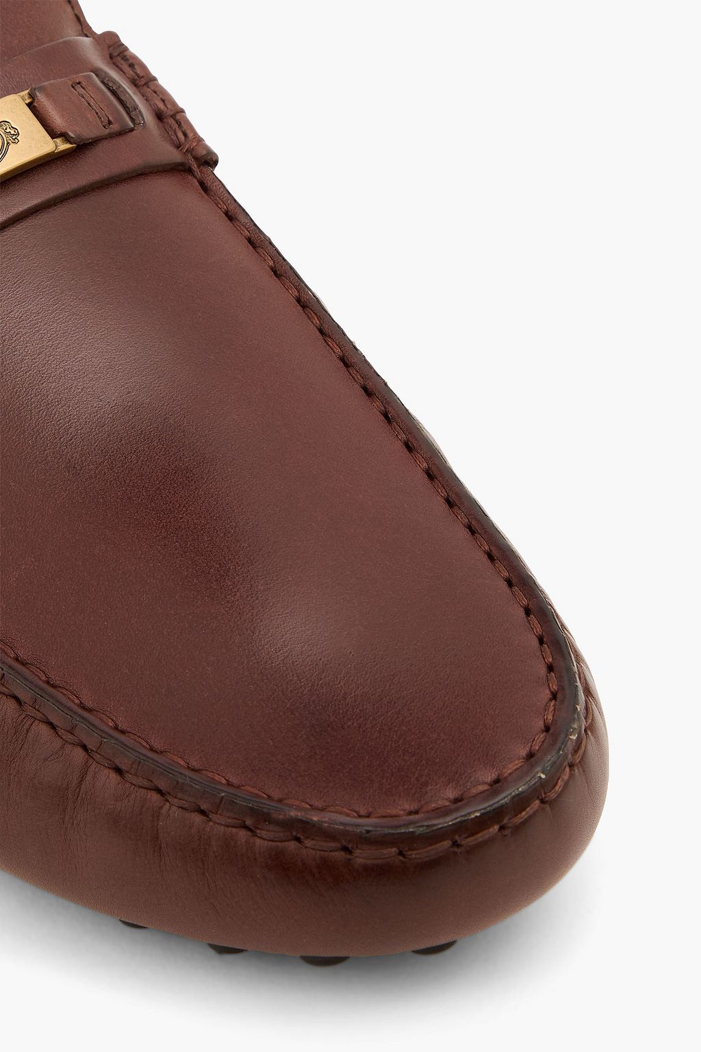 TOD'S Embellished leather driving shoes