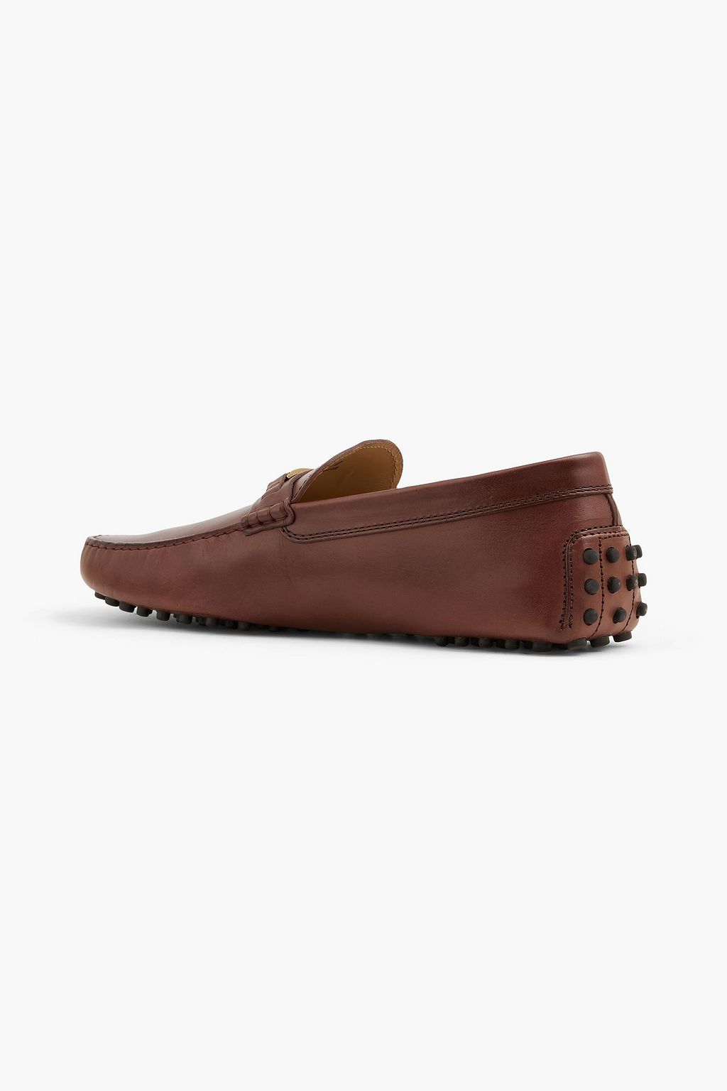 TOD'S Embellished leather driving shoes