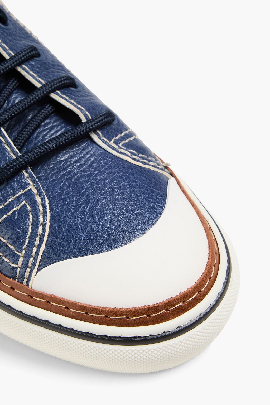 TOD'S Pebbled-leather sneakers