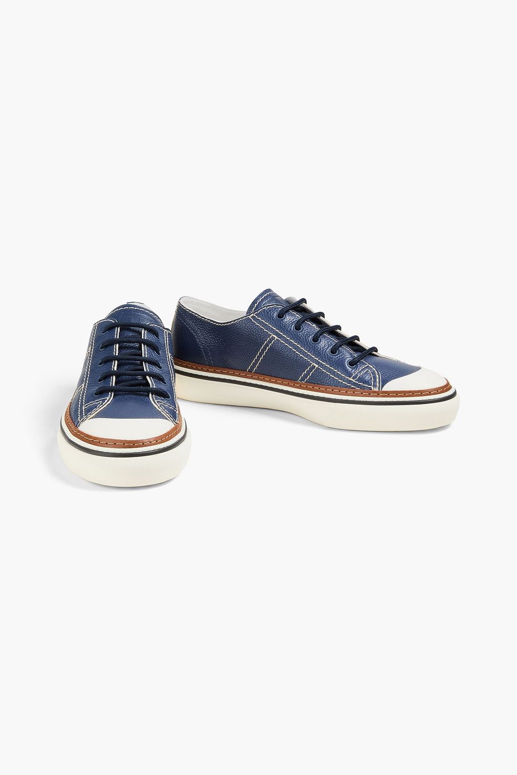 TOD'S Pebbled-leather sneakers