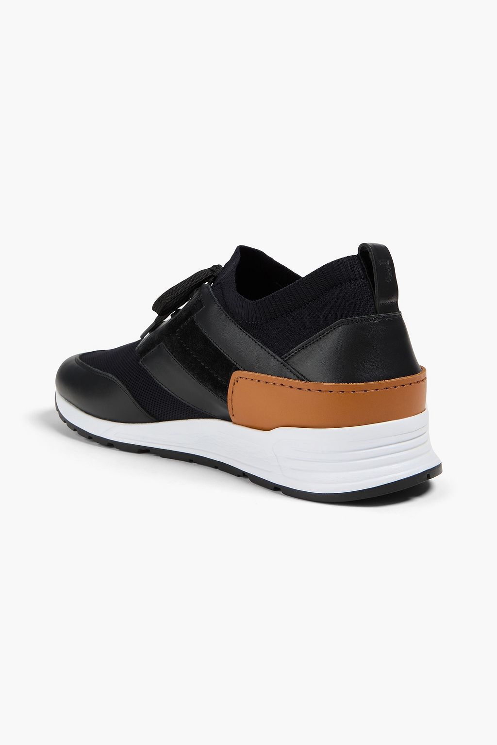 TOD'S Mesh and leather sneakers